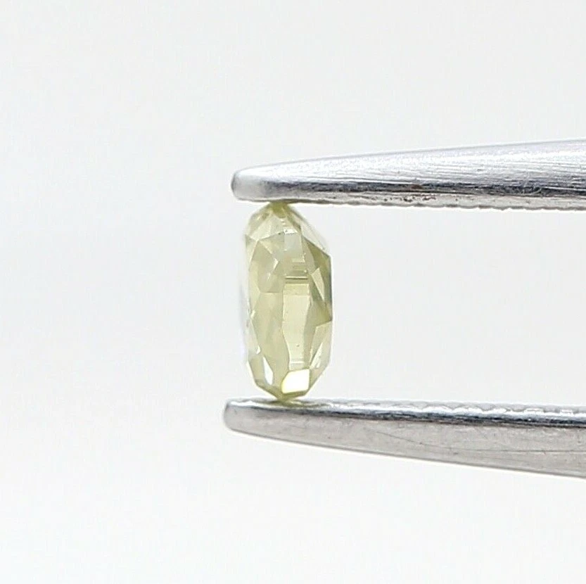 Fancy natural diamond 0.19tcw green color round rosecut to make jewelry - Image 4 of 4