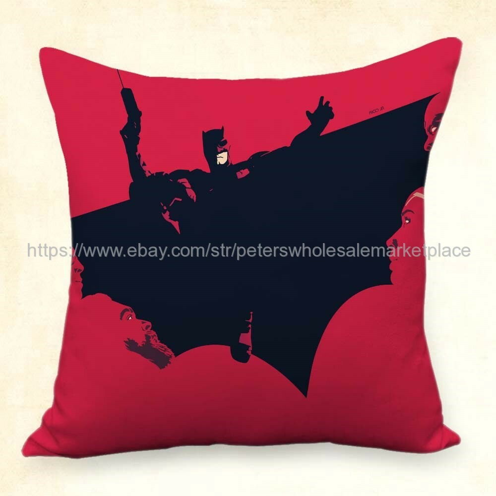 Set of 2 pillowcase for living room justice league batman cushion cover