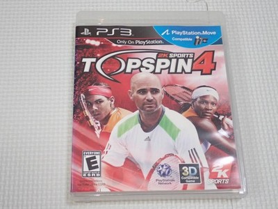 PS3 TOP SPIN 4 Inter ersion - Boxed, with and game disc