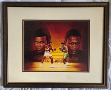 Muhammad Ali and Joe Frazier signed painting