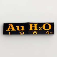 Vtg Barry Goldwater Au H2O 1964 President Campaign Bumper Sticker Chemistry Pun