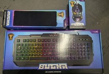 Bugha - Gaming Led Keyboard, Led Mouse And Led Mouse Pad Brand New 