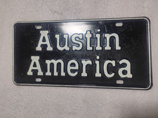 Vintage Steel Austin America Dealer Promo. License Plate