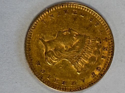 1857 Indian Princess Gold — photo from the most recent tracked eBay sale