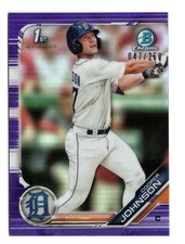 2019 Bowman Draft #BDC-200 Cooper Johnson Chrome Purple Refractor /250 RC | SP