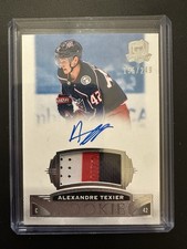 2019-20 UD The Cup #73 Alexandre Texier 3-color RPA Rookie Auto Patch /249 pics!