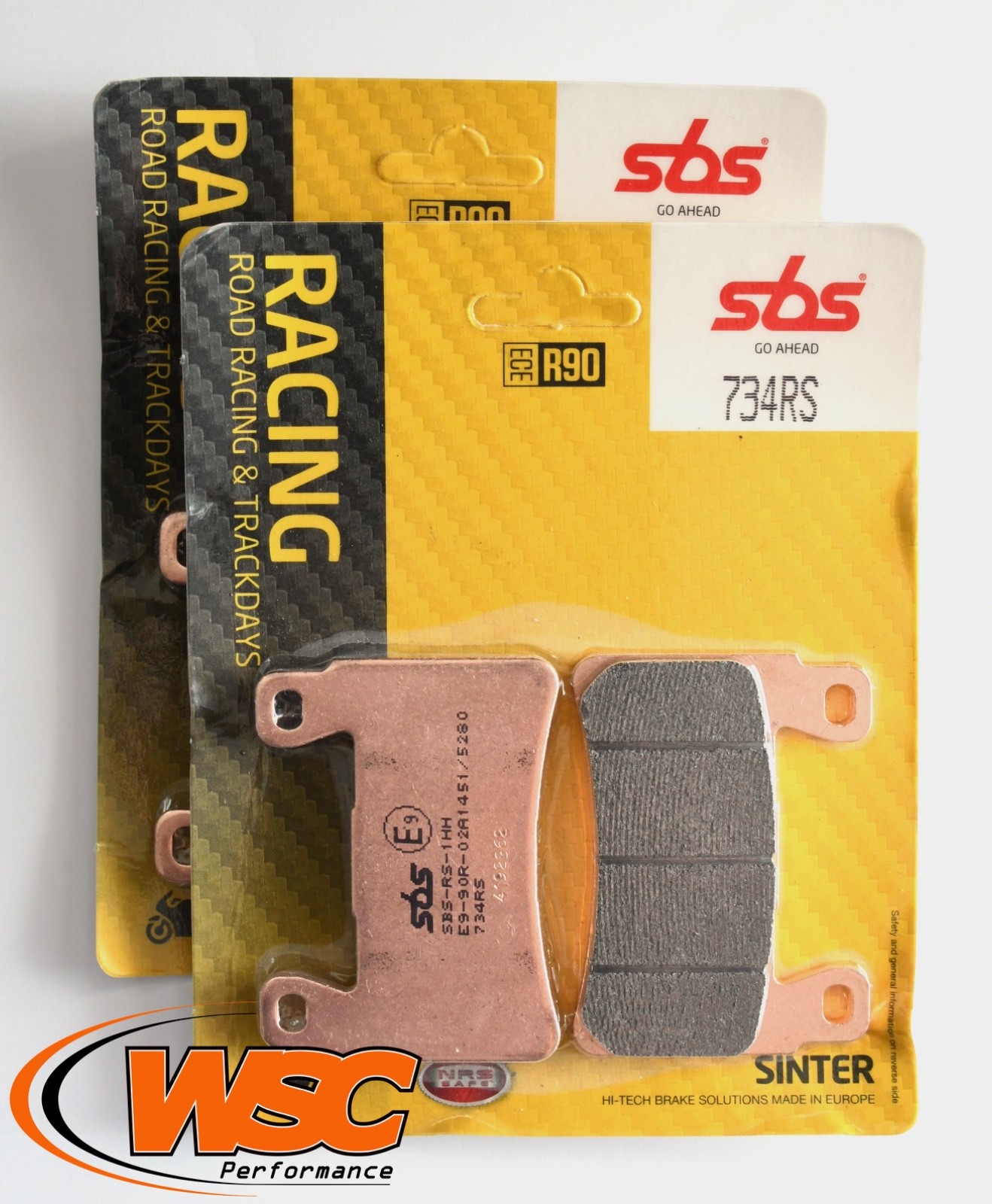 SBS 734RS Racing Sinter Brake Pads *2 Pairs* Honda CBR 600 900 Fireblade VTR SP