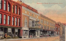 SOUTH NORWALK, CT, WASHINGTON STREET, THEATER, STORES, Pub. by S. PC CO  ~ 1910s