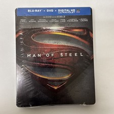 Man of Steel Blu-Ray Dvd Code Steelbook BRAND NEW