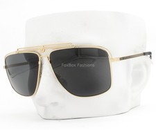 Versace Sunglasses Polished Gold on Black MOD 2242 1002/87 with Case