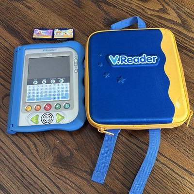 Vtech V. Reader interactive Reading System With 2 Cartridges Included  Works