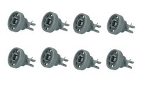 8X Korbrolle Rolle GeschirrspüLer FüR Bosch Siemens Neff 424717 00424717 Aeg