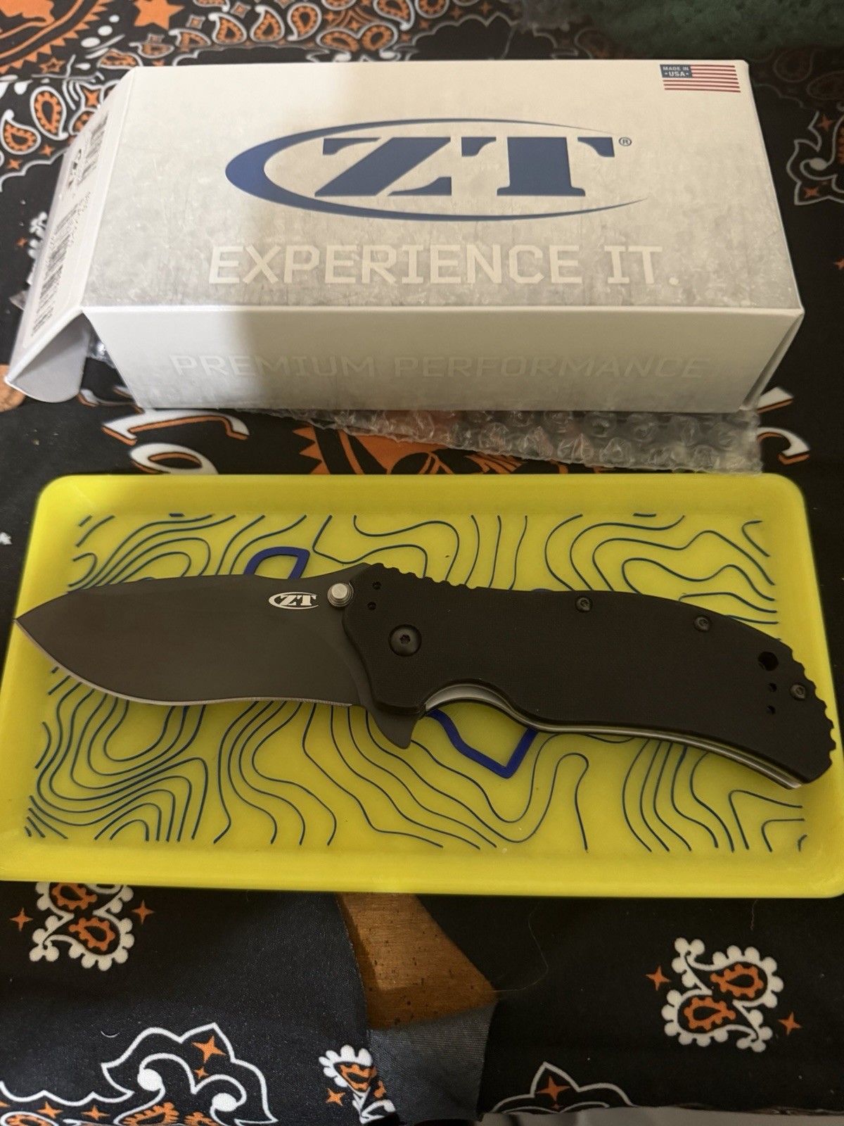 ZERO TOLERANCE USA ZT 0350 ZT0350 flipper knife S30V G10 Ken Onion Spring Assist
