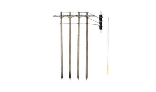 Sistema utilitario Woodland Scenics escala 2250 N postes precableados individuales | Zustand: New
