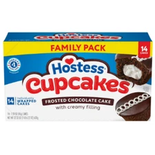 Hostess Cupcakes, Chocolate Snack Cakes, 22.22 oz Box (14 Ct.)