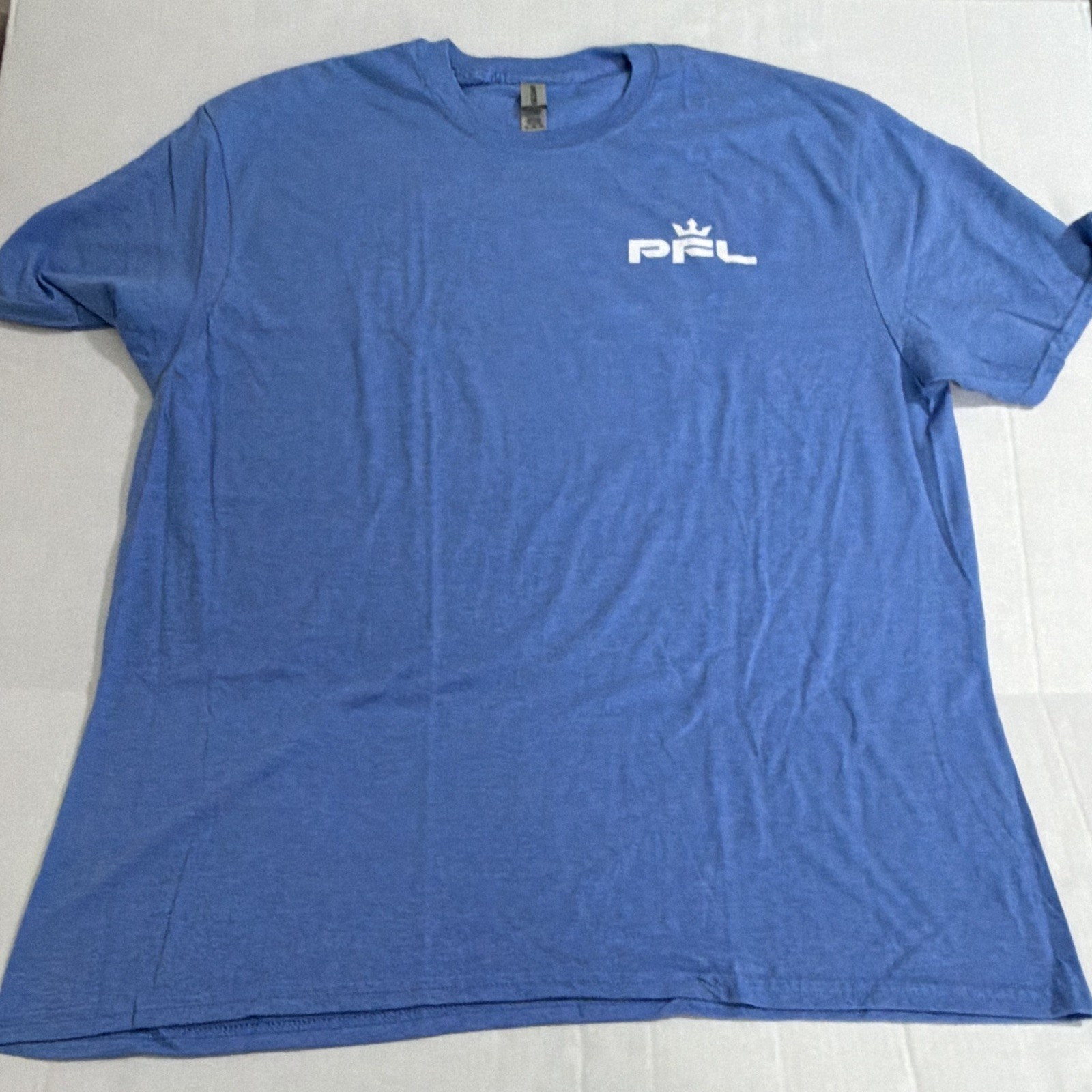 Gildan Softstyle PFL Graphic Logo Blue Crew Neck Short Sleeve T-Shirt Men 2XL
