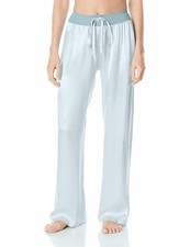 Pj Harlow Jolie Satin Pant With Draw String Aqua