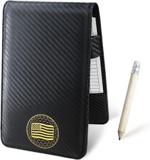 Leather Golf Scorecard Holder: USA Genuine Crazy Horse Leather Golf Yardage Book
