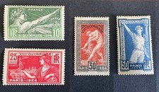 Timbre France - 1924 - No 183, 184, 185, 186 - Jeux Olympiques  Neuf  *