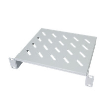 10" Fachboden Boden Ablage 10 Zoll lichtgrau 200mm Tiefe f. Netzwerkschrank Rack