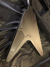 Dean V Stealth Black Satin EMG / Electric Guitar w/ Original Semi-HC