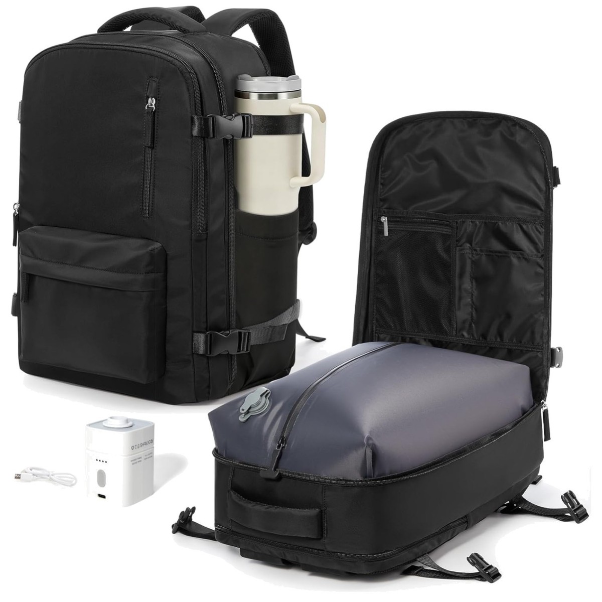 backpack for laptop option Multi-Pocket Travel Backpack with Laptop Compartment