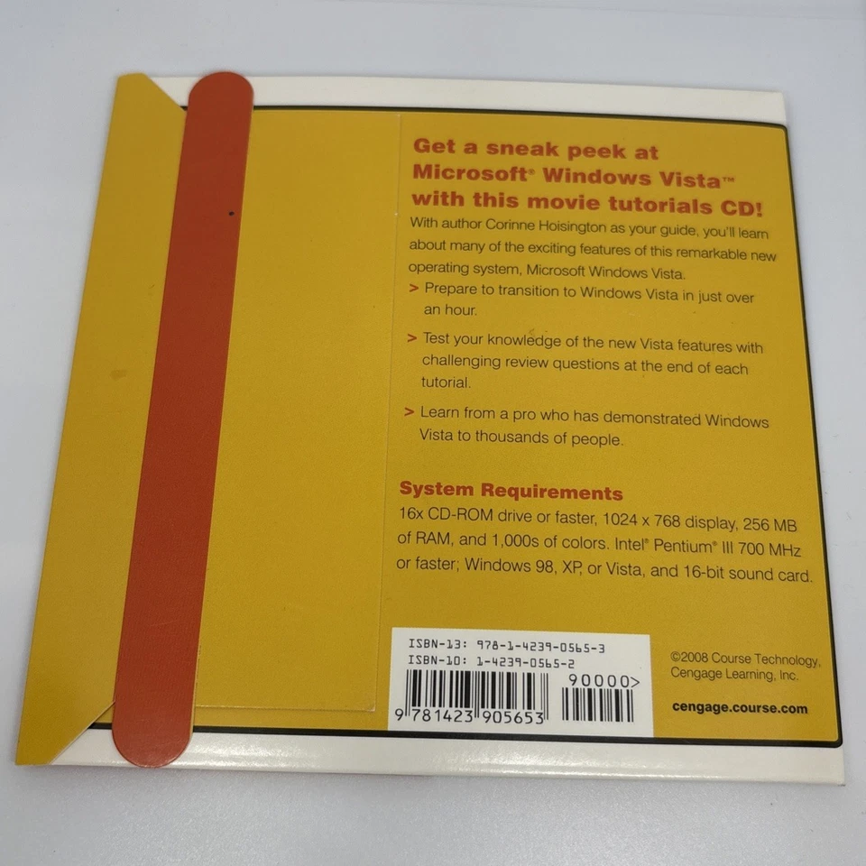 Movie Tutorial CD Microsoft Windows Vista - A Guided Tour - Brand New 2008 - Image 2 of 2