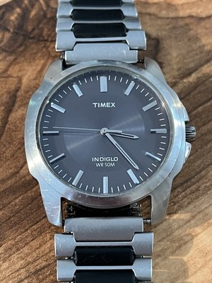 Men's 2004 Timex Indiglo WR50M T23281 Series Watch w/New Sony CR2016 Battery