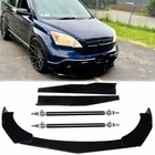 For Honda CR-V 2007-2011 Front Bumper Lip Spoiler Splitter/Side Skirt/Strut Rods