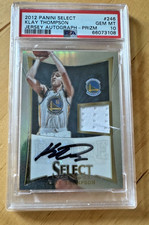 Klay Thompson 2012 Select Jersey Rookie AUTO AUTO RPA RC /199 PSA 10 Warriors