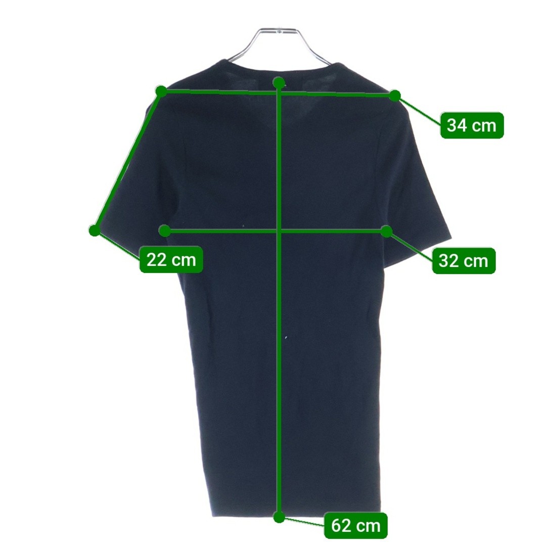 CHROME HEARTS V Neck S Tee Crew Short Sleeve T-shirt Plain Black Used 865ddb15b5 thumbnail 9