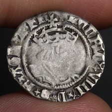 1530 King Henry VIII Halfgroat Silver Twopence Coin 2 Pence England York