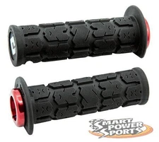 ODI Rogue 2.1 Lock-on ATV/PWC Grips (125mm) -BLACK/RED- Thumb Throttle - USA
