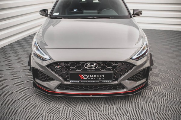 Frontlippe Passend FüR Hyundai I30 N Hatchback/Fastback Mk3 Fl Roter Kern-image