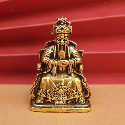 Gott des Reichtums Figur Messing Cai Shen Statue für Einweihungsparty im