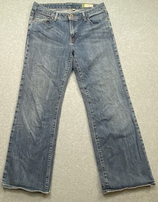 Gap Essential Blue Jeans Women s Sz 10 Denim Medium Washed Stretch Distressed