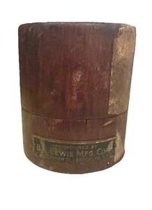 Antique B.C. Lewis Mfg Co Machinist Rotary Burr Set Wood Holder Brooklyn NY 