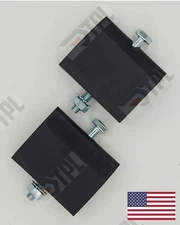 2" Track Stop HEAD PROTECTOR (BLACK) PAIR Whiting Todco Roll Up Door Semi