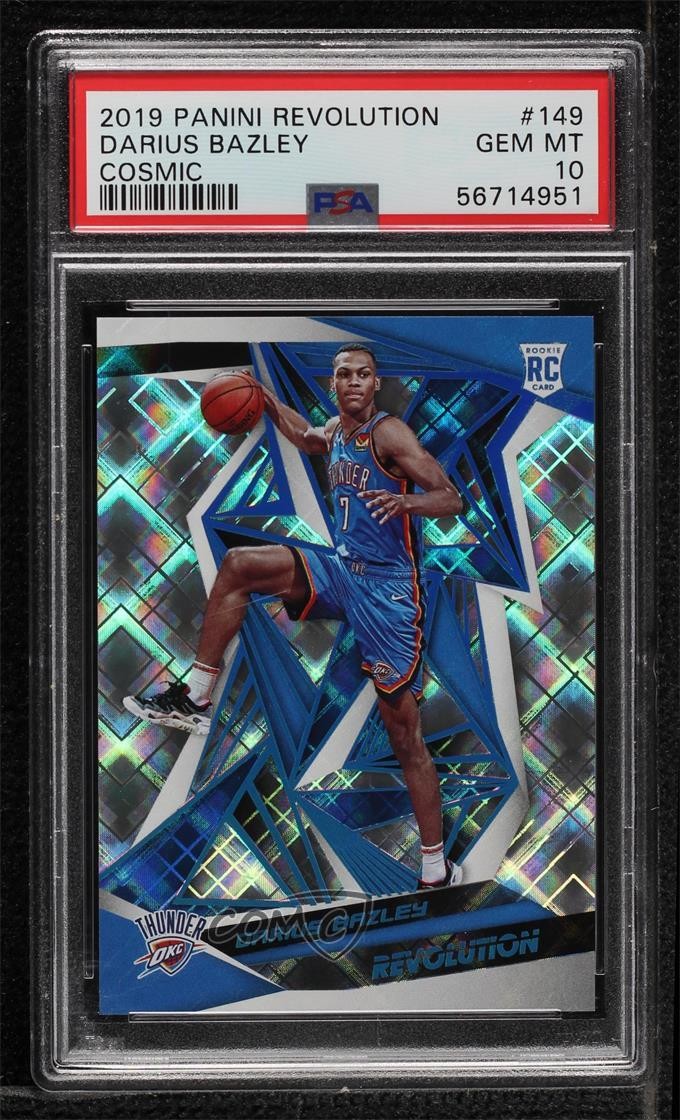 2019 Revolution Rookies Cosmic 33/100 Darius Bazley PSA 10 GEM MT Rookie RC 5xx