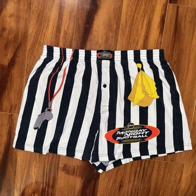 Vintage Monday Night Football ABC Boxer Shorts Referee Whistle Flag Y2K XL RARE