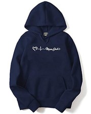 ADRO Heartbeat Love Mom  Dad Design Printed Hoodie/Sweatshirt for Men  Women