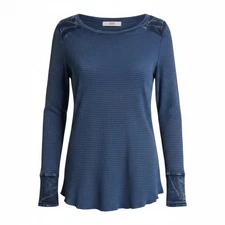 ABLE Long Sleeve Tunic Top Women’s Size M Waffle Knit Grunge Indie Sleaze Boho