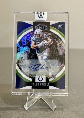 2025 Panini Honors Tyler Warren Rookies Signatures Green RC Auto #/15 Colts