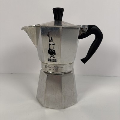 Bialetti Moka Express Aluminum Stovetop Espresso Maker 6 Espresso Cup Italy