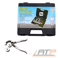 BGS ROHR-BIEGEZANGE + DOPPEL-BÖRDELGERÄT Rohrschneider Bremsen Biege GerÄT SET 1