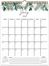 Wall Calendar -2027, Jul -Dec 2027, Monthly planner,13"x10"