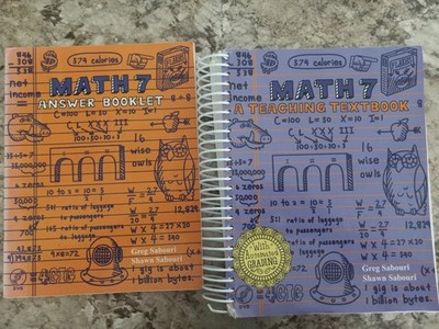 Math 7: A Teaching Textbook & Answer key