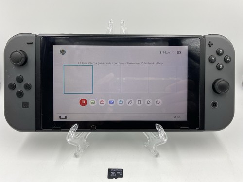 AS-IS Nintendo Switch (HAC-001-01) Black -Console & Joy-Cons Only* Tested*