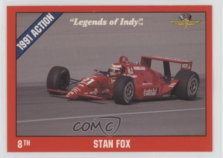 1992 Collegiate Collection Legends of Indy Stan Fox #9 0t2