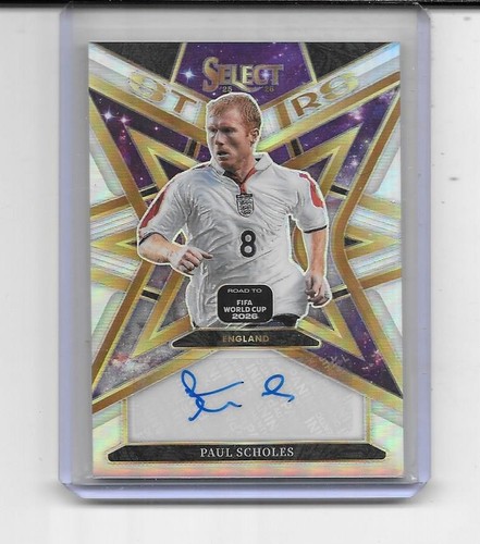 2025-26 SELECT ROAD TO THE WORLD CUP PAUL SCHOLES AUTO AUTOGRAPH ENGLAND